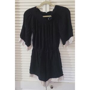 Discover Me Romper Women Short Medium Black White Lace Casual Elegant Classy